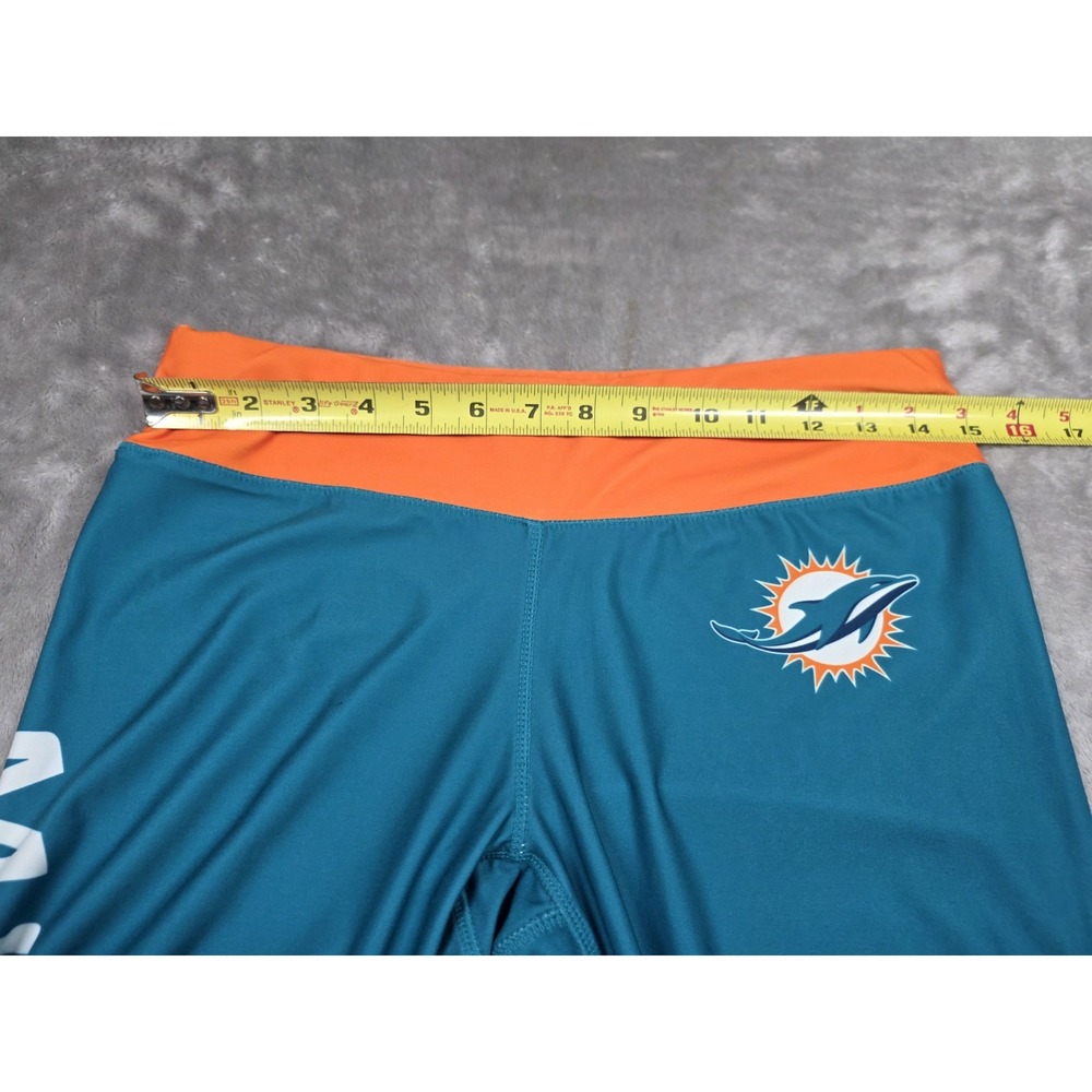 Miami Dolphins Womens Leggings Size L NFL Team Apparel Teal Orange Logo Athletic - Picture 7 of 10